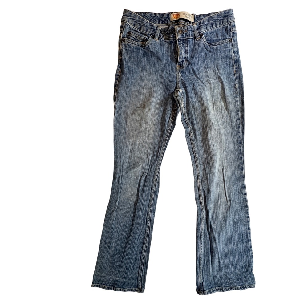 Route 66 Low Rise Flare Jeans Womens 11/12 Blue Stretch Denim Y2K Medium Wash